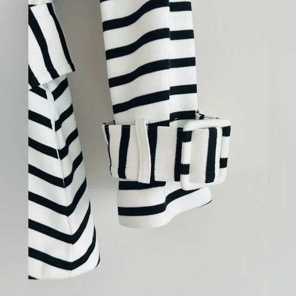Kate Spade New York | Start A New Chapter Striped Jacket Size XS White Black - Picture 8 of 12